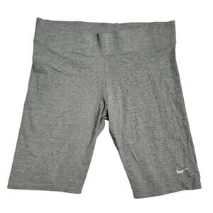 Nike Biker Shorts Women's Size L High Waisted Thick Banded Stretch Activewear